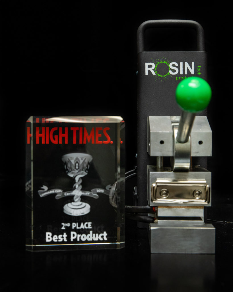 Rosin Tech Go High Times Cannabis Cup 2nd place best product
